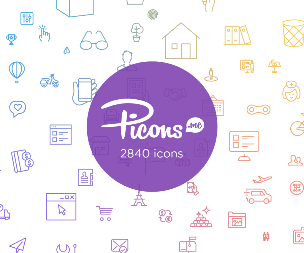 Great Collection of Free Vector Icons and Pictograms for Interfaces and  Responsive Web Design